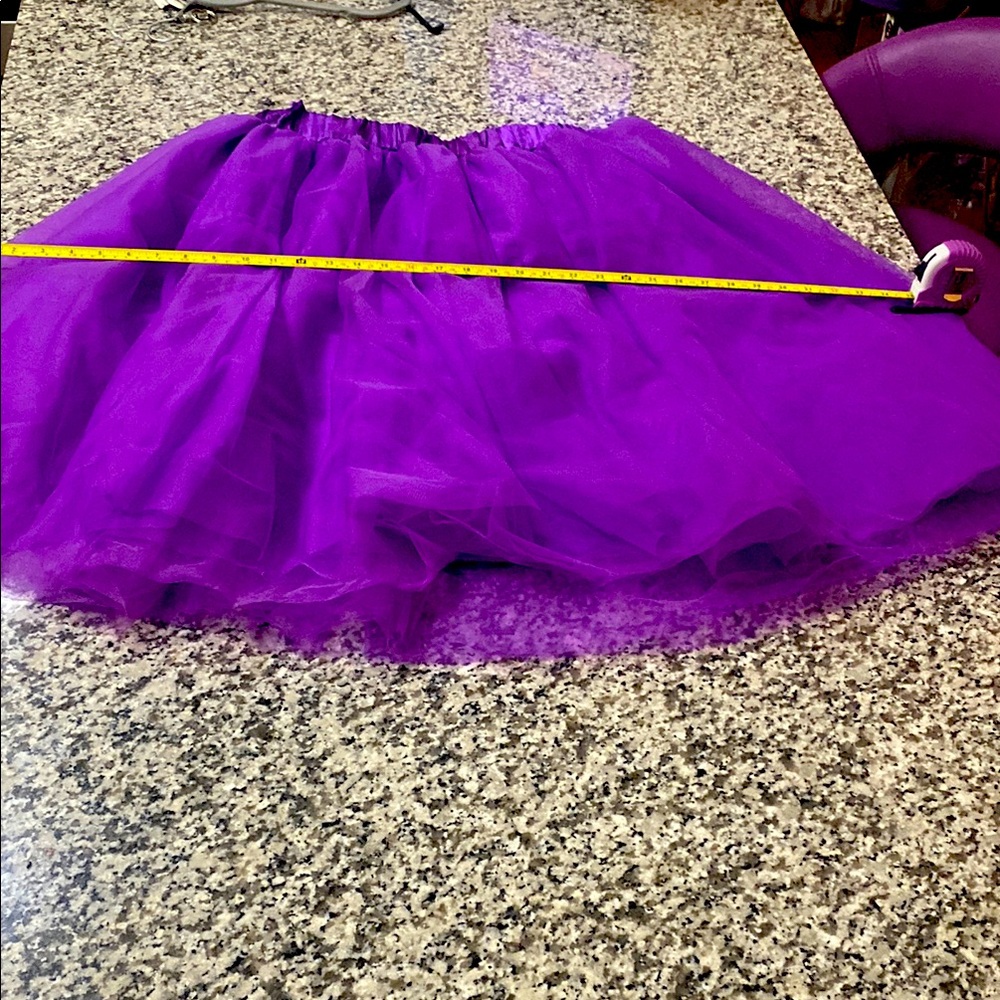 Vibrant Purple Tulle Skirt